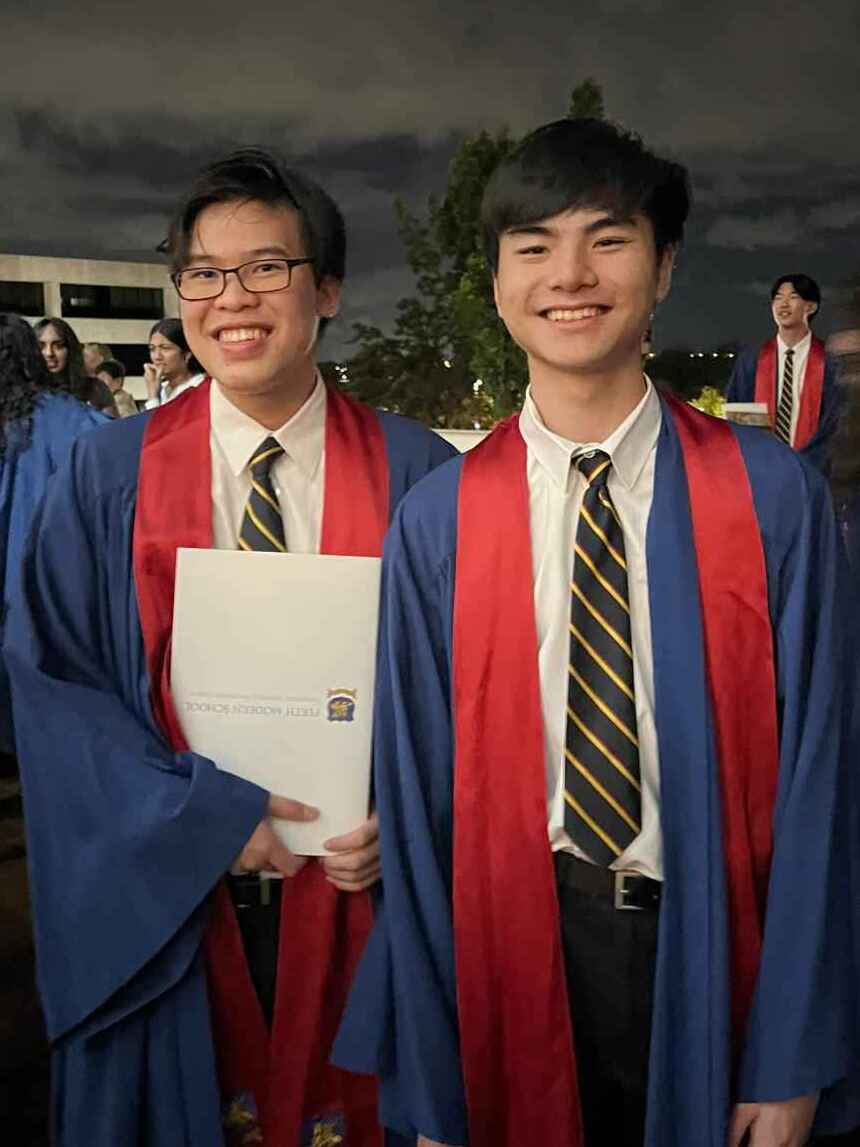 Left to right: Ethan Yap and me (he's very cool)