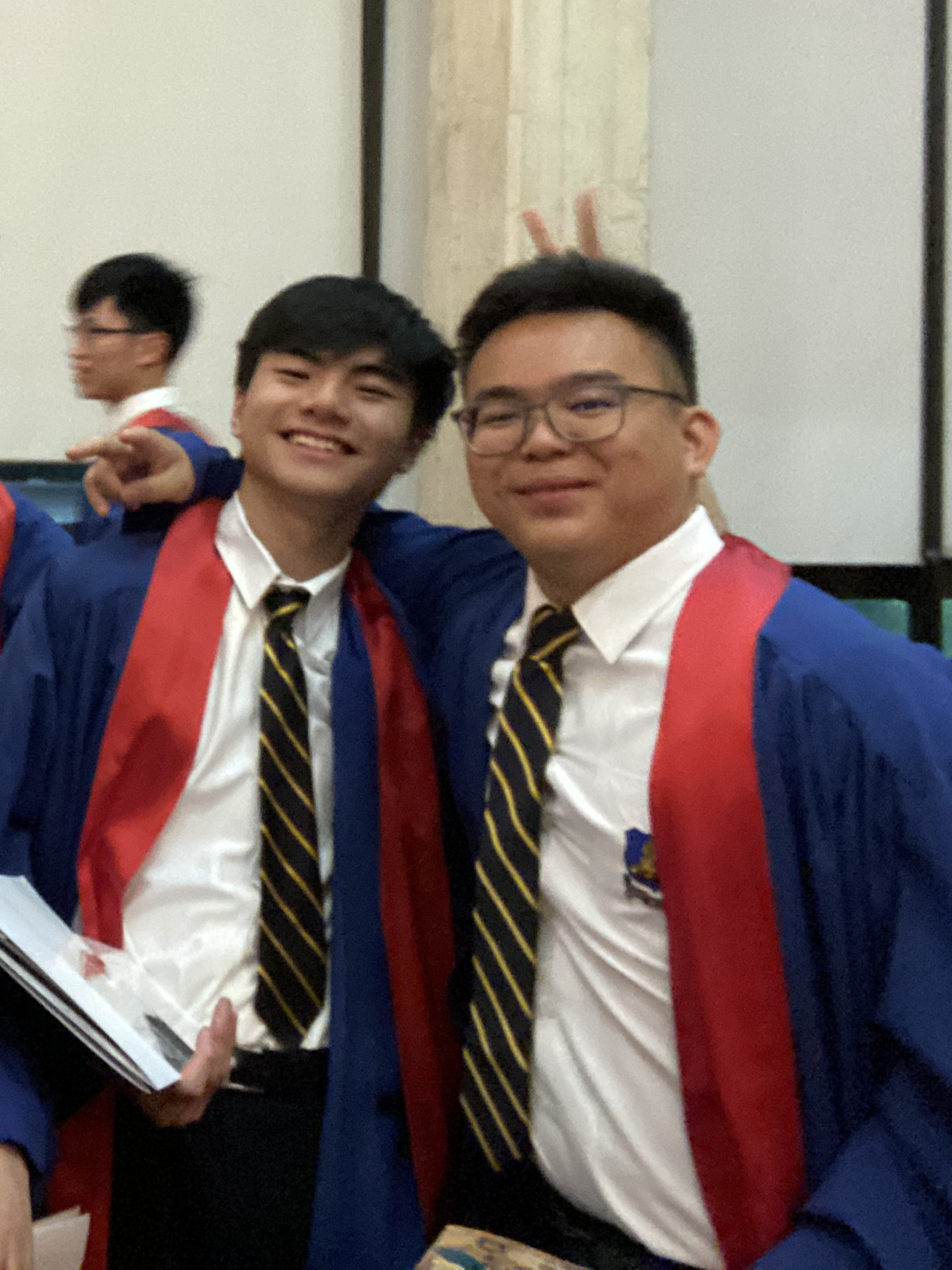 Left to right: Me and Ethan Widjaja at our graduation :)